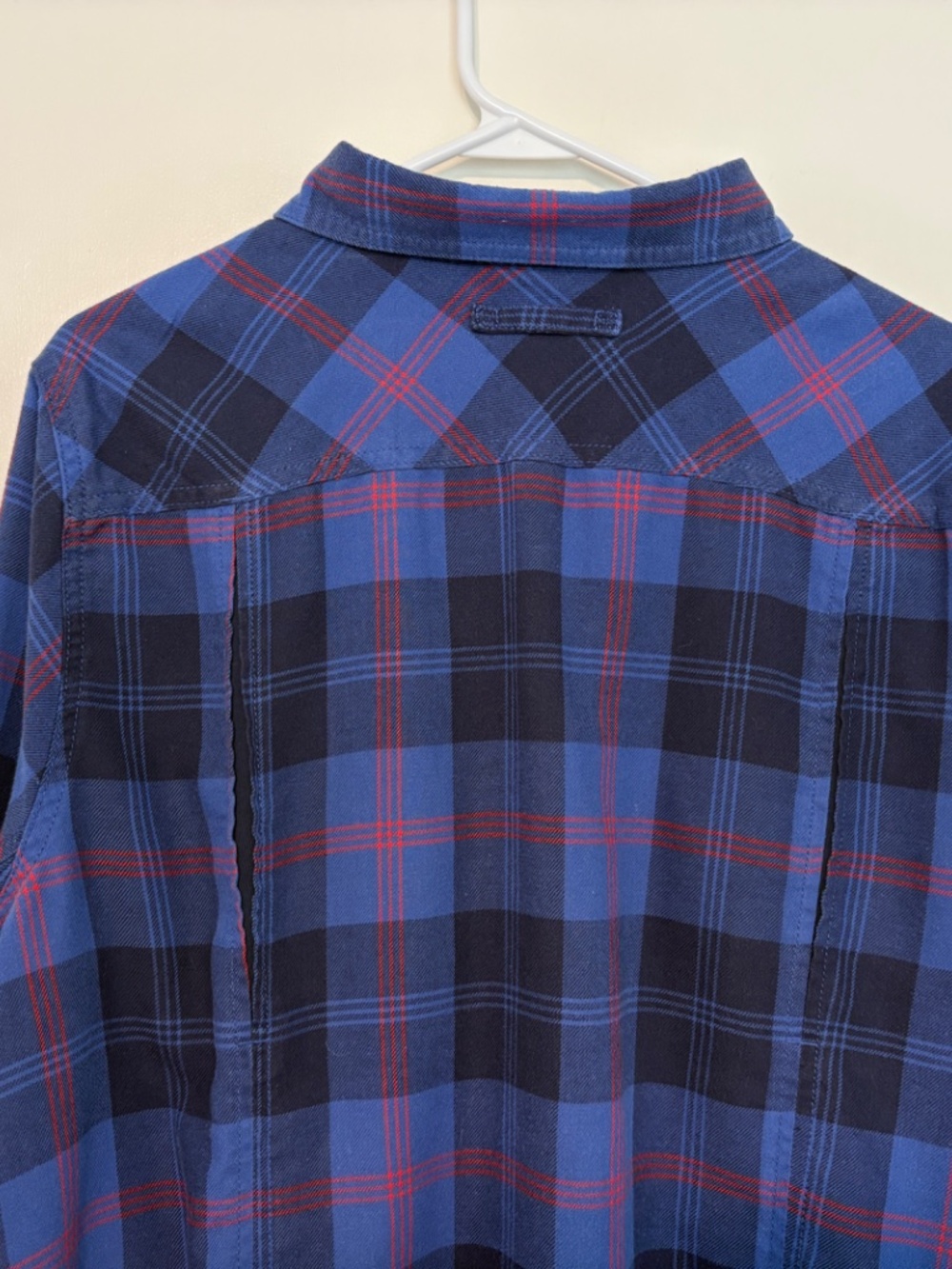 Duluth Trading Co 89801 Women's Blue Plaid Crosscut Wicking Flannel Shirt Top 2X - Picture 7 of 11